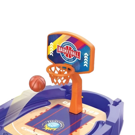 Joc de Masa Mini Baschet Interactiv pentru Copii, Cyrax, Mingi Incluse, 25.5x19.5x13.5 cm, Mov