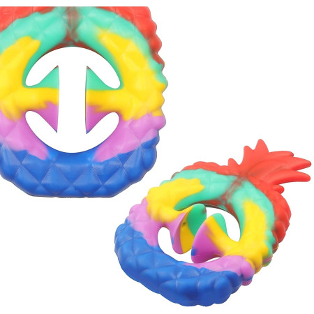 Cyrax Jucarie Senzoriala Antistres cu Ventuza de Decompresie, Antrenare Antebrat, 3 ani, Model 2, Multicolor