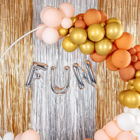 Balon Folie Metalizata Litera N, Cyrax, 40 cm, Umflati cu Heliu sau Aer, Ambalaj Individual, Pai inclus, Argintiu