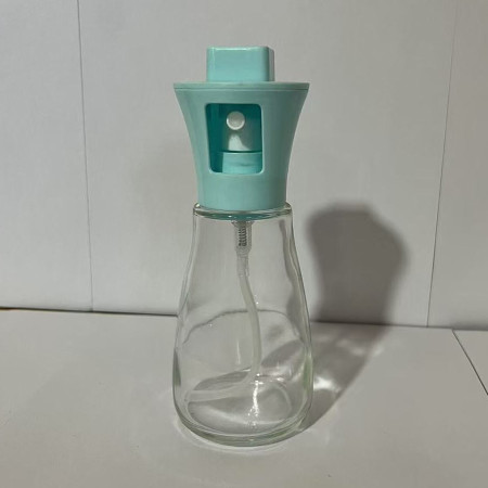 Pulverizator pentru Ulei, Cyrax, Pulverizator din Sticla pentru Otet sau Alte Lichide de Gatit, Simplu Reincarcabil, Multifunctionale, 17.3 x 5.6 cm, Capacitatea 170 ml, Albastru