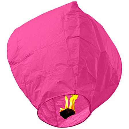 Lampion zburator, Cyrax, hartie biodegradabila, Roz