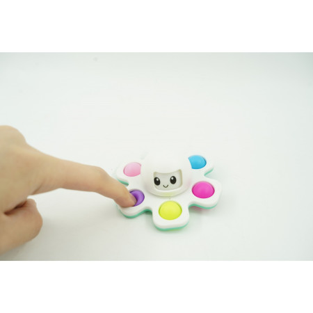 Jucarie Pop It, Cyrax, Fidget Toy, antistres, senzoriala,Alb