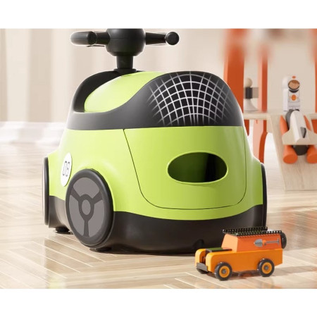 Olita pentru Copii, Cyrax, +1an, Portabila, Design Masinuta cu Capac, Model Prietenos, Non-Toxic, Compartiment Detasabil, Usor de Curatat, Verde