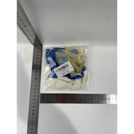 Set 15 baloane pentru petrecere, Cyrax, albastru/ alb, 30 cm