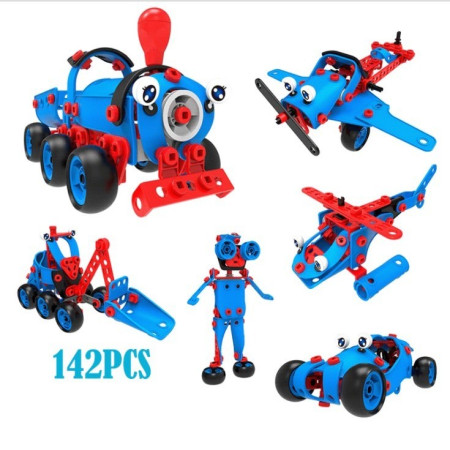 Set pentru construit masini, Cyrax, Educativ si creativ, 134 piese