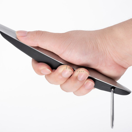 Set 4 ustensile pentru gratar Cyrax, din otel inoxidabil, cu agatatoare, rezistente la temperaturi ridicate, argintiu