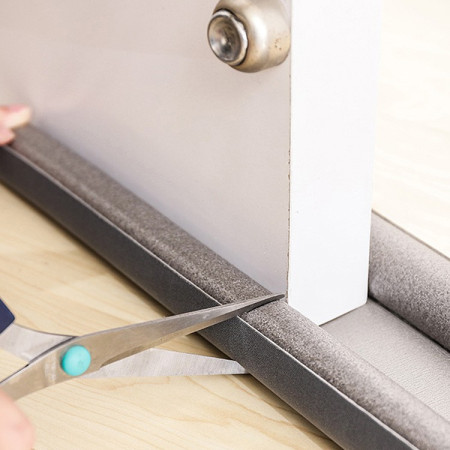 Banda de Izolare a Usii,  Banda Anti-Curent, Anti-Zgomot, Anti-Praf, Opritor Izolator, 90cm, Alb