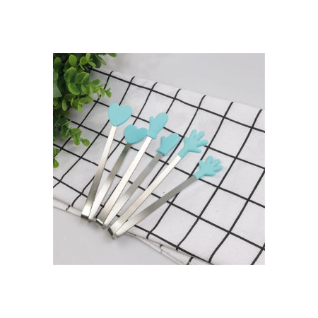 Cleste Creativ pentru Mancare, Cyrax, Model Manusi din Silicon, 14.5x3 cm, Rezistent la Temperaturi Inalte si Coroziune, Albastru