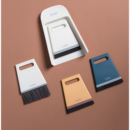 Set Mini Matura si Faras,  Uz Casnic, Doua Perii, pentru Birou, Bucatarie, Casa, 19.5x13.8x3.6 cm, Albastru