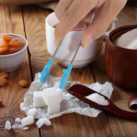 Cleste Creativ pentru Mancare, Cyrax, Model Manute din Silicon, 14.5x3 cm, Rezistent la Temperaturi Inalte si Coroziune, Albastru