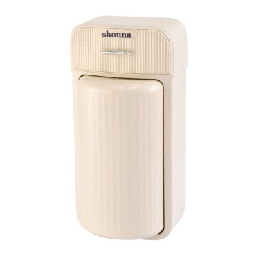 Organizator Baie, Cyrax, 4 Compartimente si 1 Sertar, Rotire 360 Grade, din PP+PET, 27.5 x 16 x 11 cm, Crem