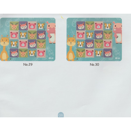 Cyrax Joc educativ Sudoku cu tablita magnetica, 32 de piese, cartonase cu animale, Verde