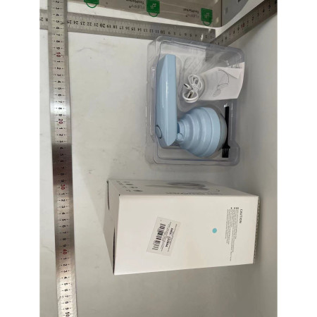 Aparat Pentru Curatat Scame, Par Si Praf,  Trimmer pentru Diferite Tipuri De Material, Cu Lame Din Otel Inoxidabil, Maner Flexibil, Incarcare Prin USB, 13x8 cm, Albastru