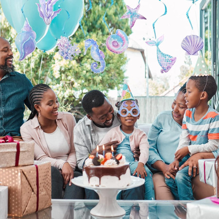 Set 8 Perechi de Ochelari Sirena, Cyrax, Colectia Mermaid, Multicolor