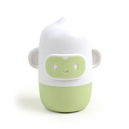 Set 4 Piese Ingrijire Unghii Bebelusi, Cyrax, din ABS+Otel Inoxidabil, Cutie de Depozitare Tip Maimuta, de la 0 Luni, Verde