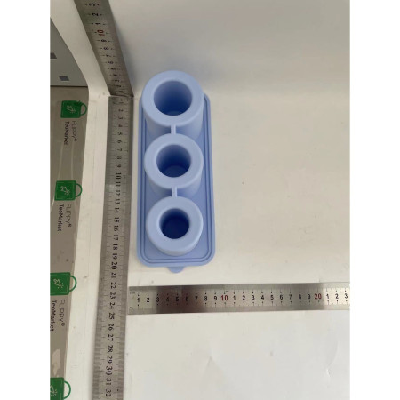 Forma pentru Gheata, Cyrax, din Silicon, cuburi de gheata, forme rotunde, inghetare rapida, 20.7 x 8.4 x 6.5 cm Albastru