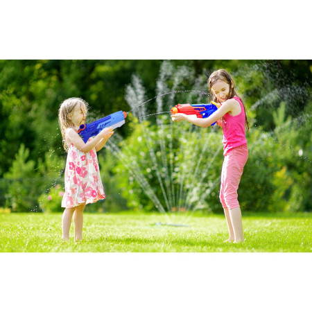 Pistol cu Apa pentru Copii, Rezervor, Pentru Piscina/Plaja, Cyrax, 6ani+,  Bleumarin/Rosu, 300ML