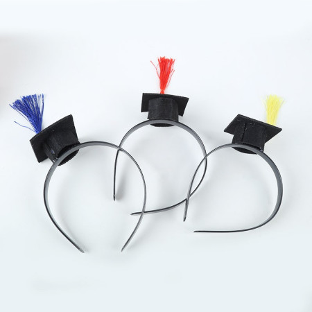 Coronita pentru Absolvent, Cyrax, Bentita cu Toca, Marime Universala, Tematica Absolvire, Negru-Albastru