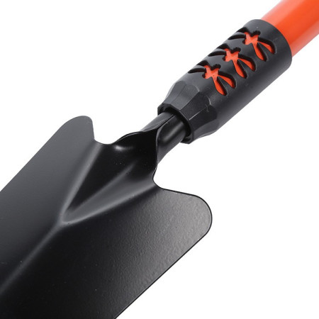 Set 4 Unelte de Gradina  Maner extensibil, pentru Plantare Prelucrare Sol si Ingrijire Plante, Material otel carbon, negru