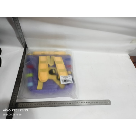 Ghiozdan Montessori, Cyrax, pentru Copii 2-6 ani, Fidget Pop, cu Catarame si Fermoare, Jucarii Senzoriale, Activitate de Invatare prin Joc, Mov, 0.25 kg, 28x10x23 cm