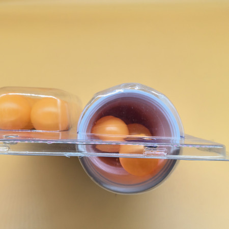 Joc de Baut BEER PONG, Cyrax, Set din 12 Mingi de Tenis si 12 Pahare Reutilizabile, Joc Interactiv pentu Adulti, Albastru Rosu