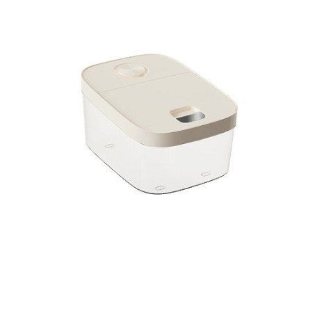 Cutie de Depozitare Cyrax, de Uz Casnic, Rezistentă la Insecte și la Umiditate, Rezervor Sigilat pentru Depozitare Alimentară, Capacitate 10 kg, 37x26x19.5 cm, Alb