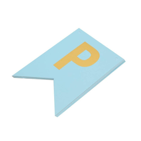 Banner Happy Birthday 100x200 cm, Cyrax, Dimensiune Stegulet 11.5x16.5 cm, Rola de Ata Inclusa, Albastru