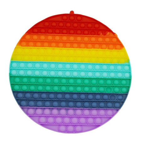 Cyrax Jucarie antistres din silicon Pop it now, forma Rotund, multicolor, urias