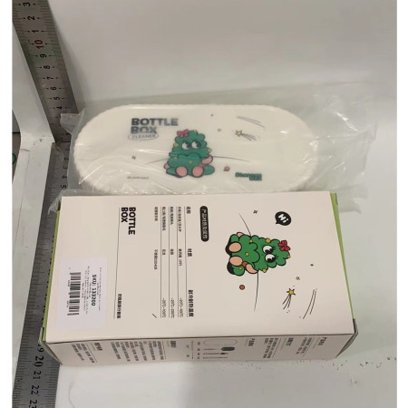 Set 7 Piese de Spalat/Uscat Biberoane, Cyrax, Portabil, Peri de Silicon, pentru Tetine, Suzete, Biberoane, Paie, Cutie Inclusa, 20 x 9.5 cm, Verde