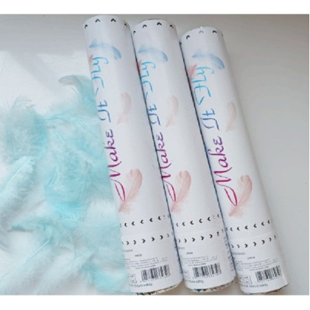 Tub de Confetti, Cyrax, Model Pene, 27 cm, Make It Fly, Bleu