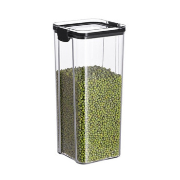 Recipient din Plastic, Cyrax, pentru Alimente/Obiecte, Inchidere Ermetica, 10.2 x 24.2 cm, 1800 ml, Transparent