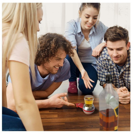 Joc de baut Drink Spin Cyrax, 10.3 x 11.5 cm, Pahar de Shot din Sticla, gri