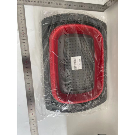 Cos de Scurgere Retractabil pentru Chiuveta, Cyrax, cu Filtru, pentru Fructe si Legume, de Uz Casnic, 39x12 cm, Design Extensibil pana la 61 cm, cu Manere de Prindere, Rosu