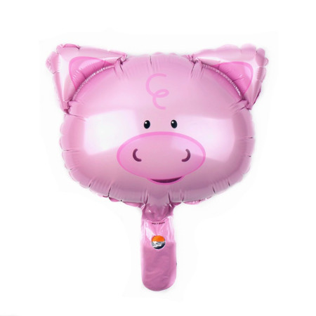 Set 5 Baloane Folie Metalizata, Cyrax, Figurine Animale Domestice, 30 cm, Ambalaj Individual, Pai inclus, Umflare cu Aer sau Heliu, Multicolor