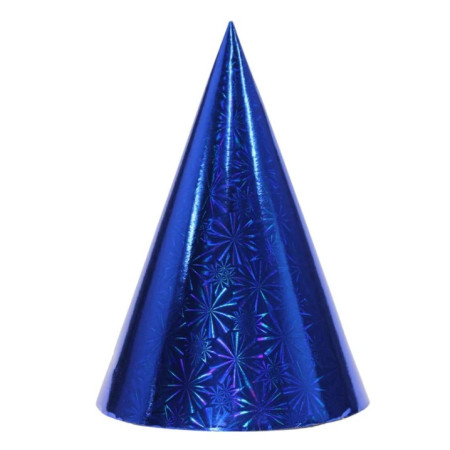 Set 6 Coifuri Metalizate, Cyrax, pentru Petrecere, Tematica Aniversare, Albastru