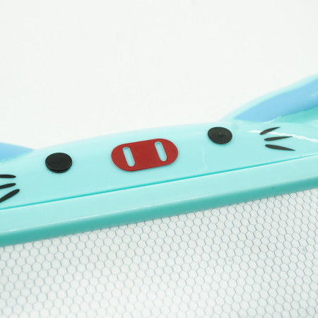 Tablita Magnetica de Scris si Desenat, Cyrax, Model Pisica, cu Creion, Dimensiuni 23.2x18.5 cm, Suprafata Desen 14.6x10.4 cm, Dezvolta Imaginatia si Creativitatea, Incurajeaza Exersarea Scrisului, Albastru