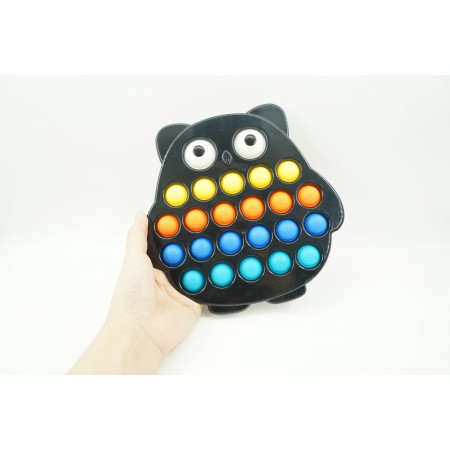 Cyrax Jucarie senzoriala antistres, Simple Dimple, Bufnita, Multicolor, V2