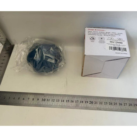 Presa Manuala pentru Usturoi, Cyrax, Model Usturoi, 7 x 7.5 cm, din Plastic, Albastru Inchis