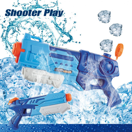 Pistol cu Apa pentru Copii, Rezervor, Pentru Piscina/Plaja, Cyrax, 6ani+,  Albastru, 990ML