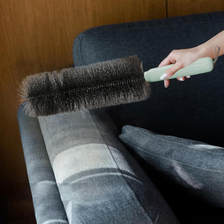 Perie Multifunctionala 2in1,  de Curatare a Prafului, 38 x 11 cm, Perie si Burete, Verde