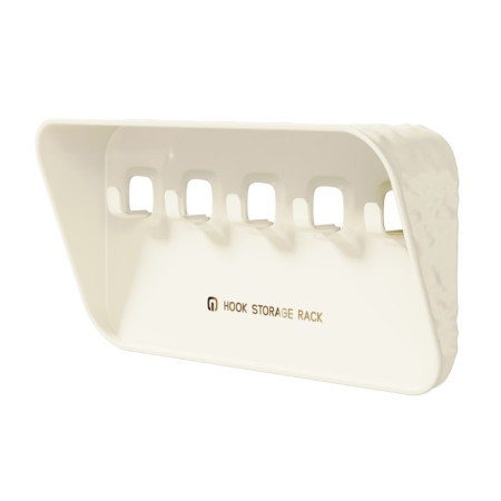 Raft de Depozitare cu Carlig,  Pentru Chei, Bijuterii, 20.3 x 4.6 x 10.3 cm, Alb