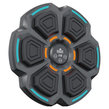 Tinta Lovituri Box Montabil pe Perete, Cyrax, Negru, Difuzor, Bluetooth, Iluminare LED, 41.5 x 6.5 x 42 cm, Manusi Incluse