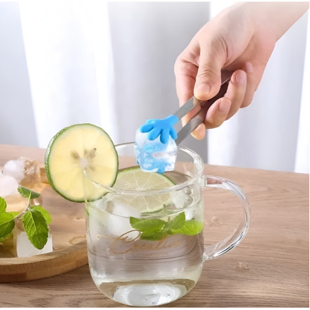 Cleste Creativ pentru Mancare, Cyrax, Model Manute din Silicon, 14.5x3 cm, Rezistent la Temperaturi Inalte si Coroziune, Albastru