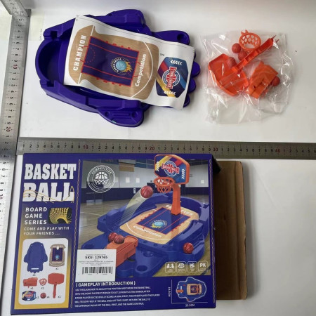 Joc de Masa Mini Baschet Interactiv pentru Copii, Cyrax, Mingi Incluse, 25.5x19.5x13.5 cm, Mov