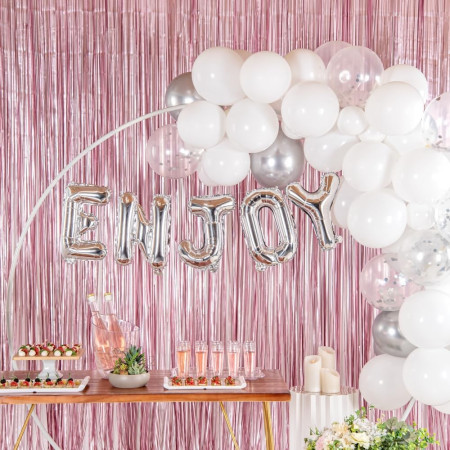 Balon Folie Metalizata Litera J, Cyrax, 80 cm, Umflati cu Heliu sau Aer, Ambalaj Individual, Pai inclus, Argintiu