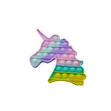 Cyrax Jucarie antistres din silicon, Pop it Now and Flip It, Unicorn, Multicolor, Model 3