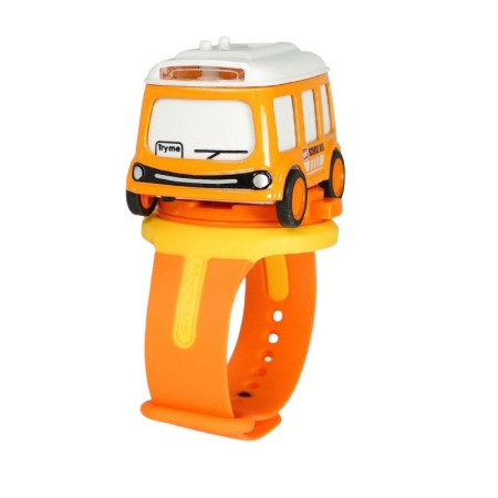Jucarie pentru copii, Cyrax, autobuz-ceas, Portocaliu