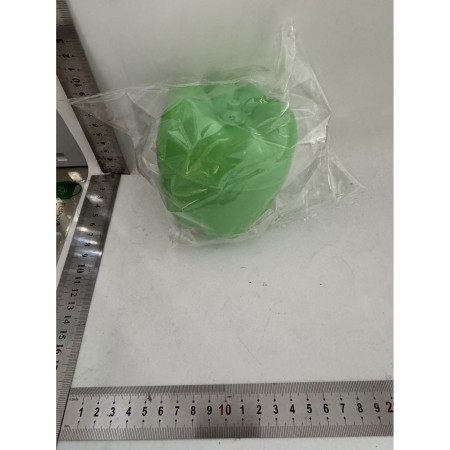 Cutie de depozitare si pastrare a alimentelor, Plastic, Cyrax, Model Ardei, 9.8x9.8x10.7 cm, Verde