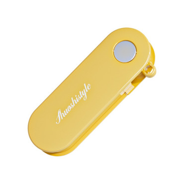 Peeler pentru Legume si Fructe, Cyrax, 3.6 x 9.1 cm, Multifunctional, Curatator Pliabil, din ABS si Otel Inoxidabil, Galben