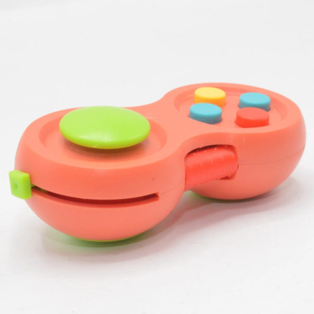Jucarie Interactiva, Cyrax, Model Fidget Pad, Antistres, +3 Ani, Functii Multiple, 5.5 x 3.5 x 11 cm, Roz